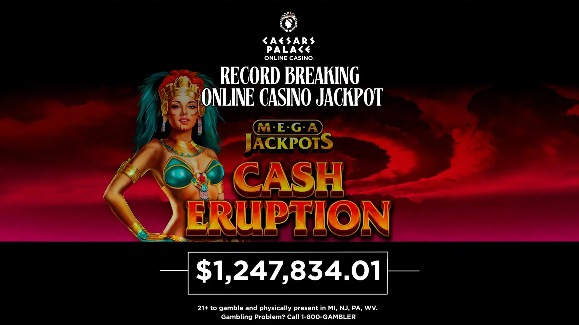Caesars Palace Online Casino awards record $1.24 million jackpot in New Jersey